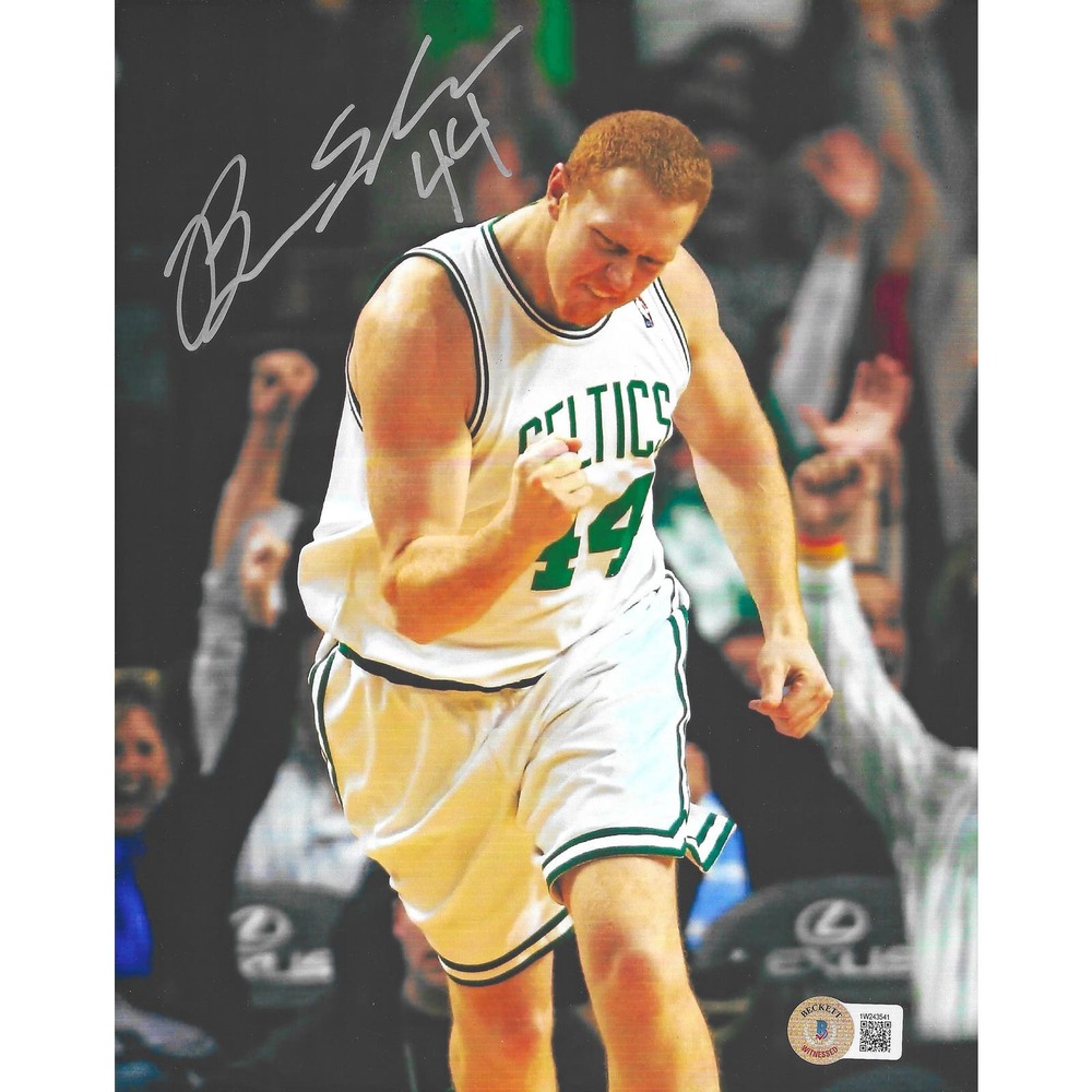 Brian Scalabrine Hand Signed 8x10 Photo Boston Celtics NBA White Mamba BECKETT